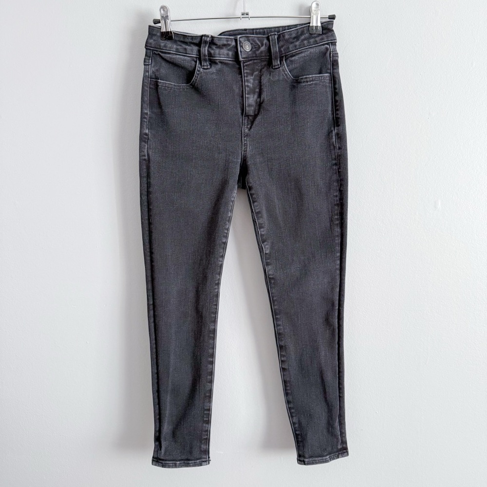 American Eagle Black Dream Stretch Skinny Jeans X-Short Size 4